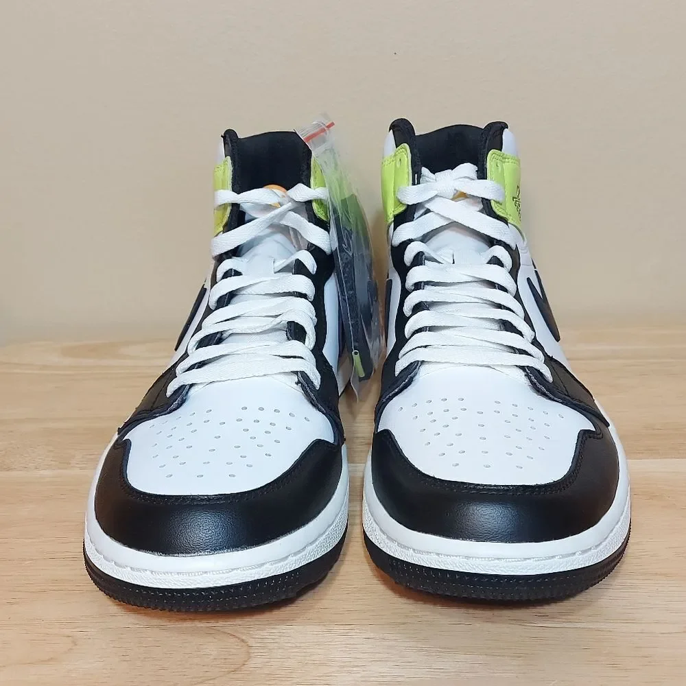 Nike Air Jordan 1 High Golf Shoes DQ0660-105 White University Gold Men's Size 10